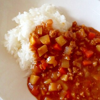 野菜たっぷり！挽き肉カレー